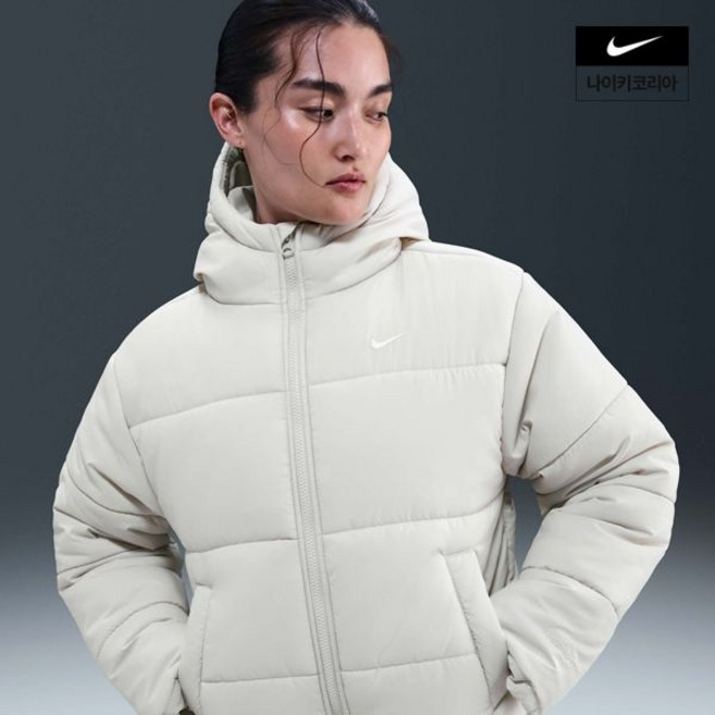 나이키 스포츠웨어 의류 클래식 패딩 여성 써마 핏 루즈 후드 자켓 재킷 FZ5900-072 No.1740708