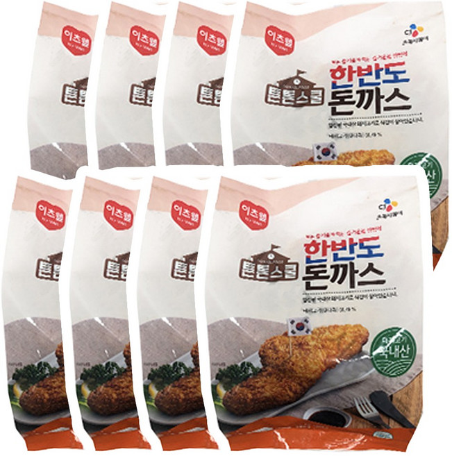 CJ 튼튼스쿨 한반도 돈까스 1Kg x 8봉, 8개
