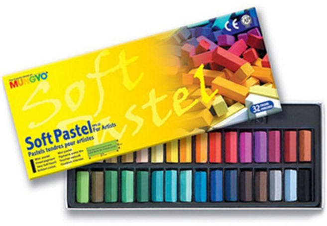 문교 일반 사각 파스텔 MPS-32, 32색, 12개