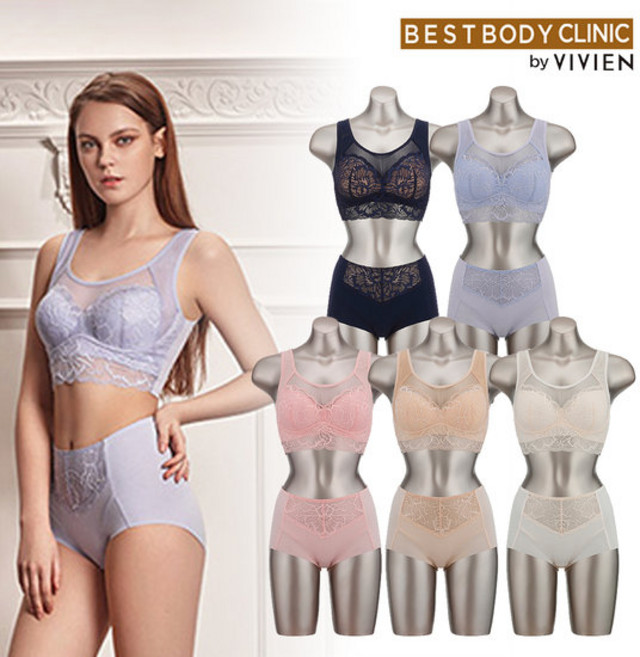 홈쇼핑비비안 라이크라프리핏보정 노와이어 여성속옷세트 10종 196728
