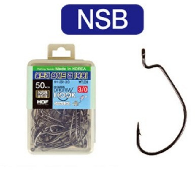 해동 와일드피싱 울트라 와이드갭(덕용) HH-251 웜훅 루어바늘, 와이드갭(덕용)HH-251 3/0