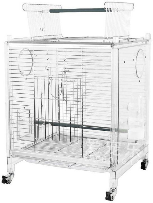 대형 앵무새 새장 대형새장 연철 놀이터 복층 회색앵무 오픈형, L-대형, 02 단층 개방형  2패널  바퀴, 1개