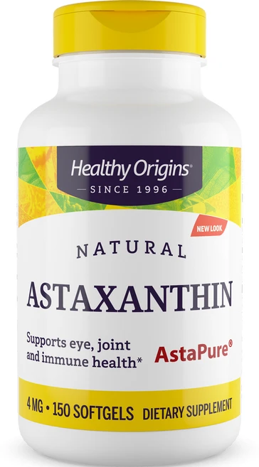 헬시오리진스 내추럴 아스타잔틴 4mg 소프트젤, 1개, 150정 - 쿠팡
