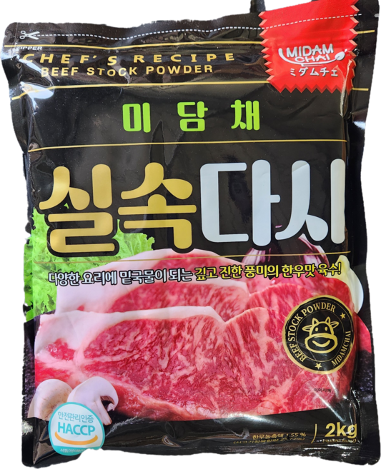 미담채 실속다시 한우맛 쇠고기다시 2kg 대용량 업소용식자재, 1개