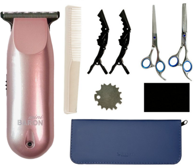 바론 프리미엄 바리깡 풀패키지 세트, 베이비핑크세트