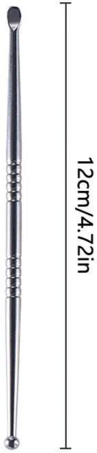 1PCS 편도선 돌 제거 스테인레스 스틸 리무버 귀 입 청소 관리 도구 건강, 01 12cm