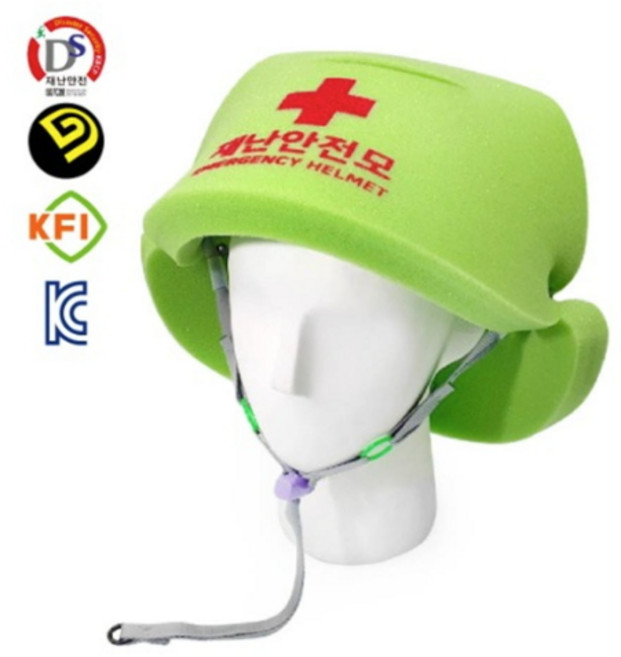 재난 대비 지진 안전모, 대형(성인용), 1개