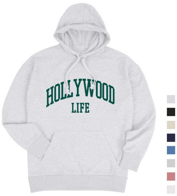 할리우드 오버핏 남여공용 후드티