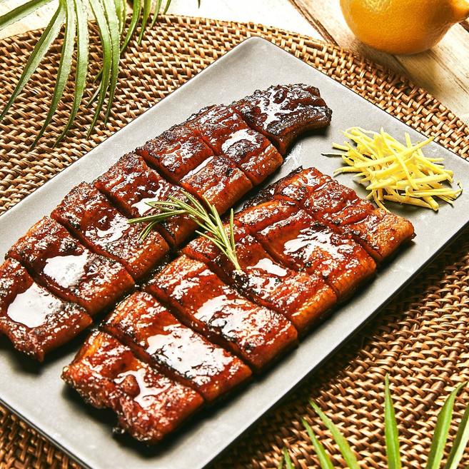 [힘찬열매] 양산도 양념 민물장어 구이 국내산 + 생강초절임, 1개, 250g 복분자