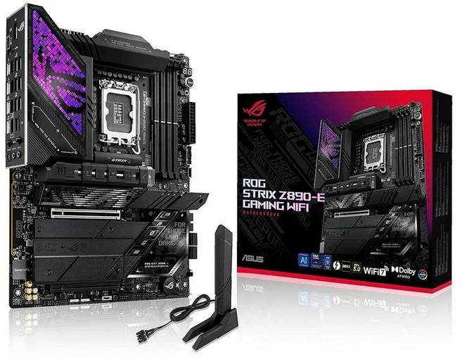 ASUS ROG STRIX Z890-A GAMING WIFI Z890 LGA 1851 ATX 모기판 인텔® 코어™ 울트라 시리즈 2 지원 고급 AI PC-지원 16+2+, LGA 1851|Core Ultra, LGA 1851 코어 울트라