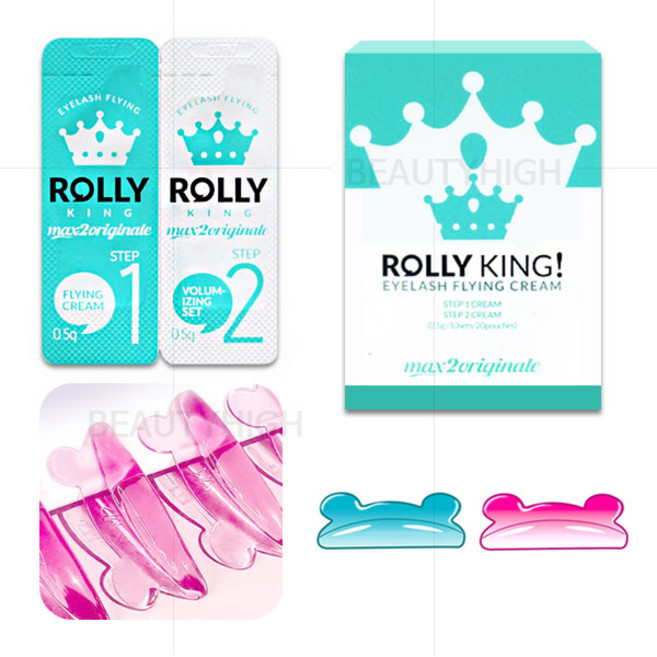 수딩 롯드+롤리킹 펌크림(세트) - (CU컬 껌롯드 노글루), B_(롤리킹 펌크림+5쌍 블루or핑크), 1개