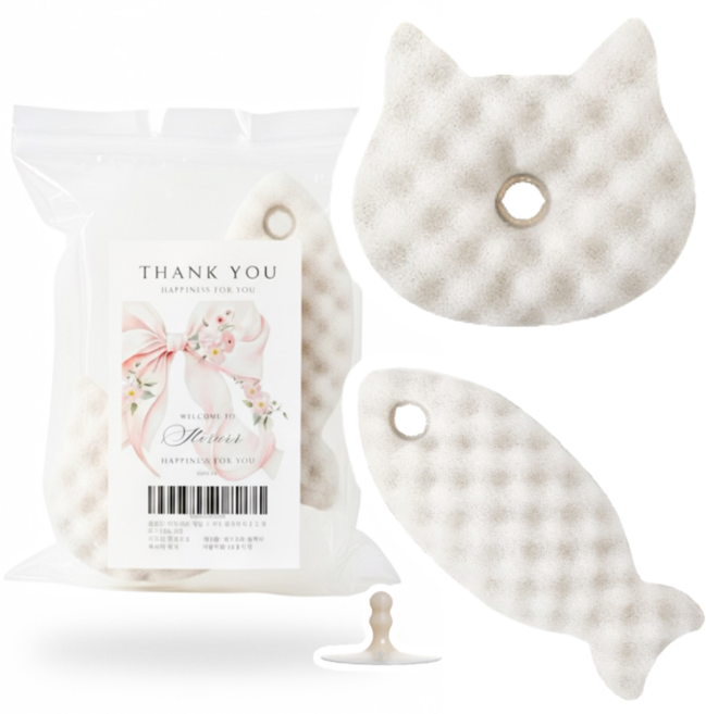 하루르르 주방 화장실 청소 설거지 수세미, 1세트, 2개