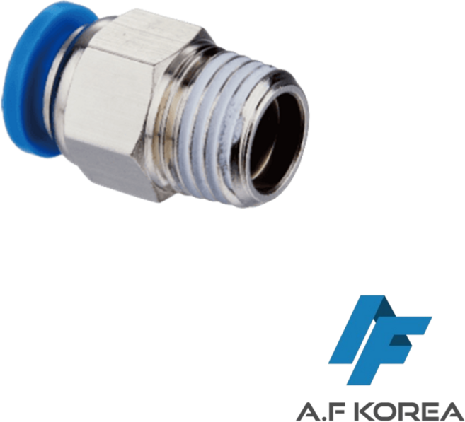 (4 6파이) 일자형 원터치 피팅 휘팅 PC 타입 (10EA) [에이에프코리아], FPC04-01, 1개