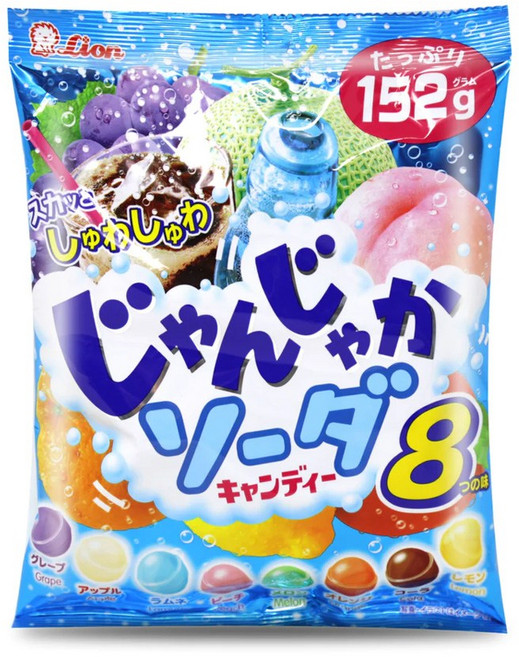 라이온 잔자카 소다 캔디, 108.8g, 1개