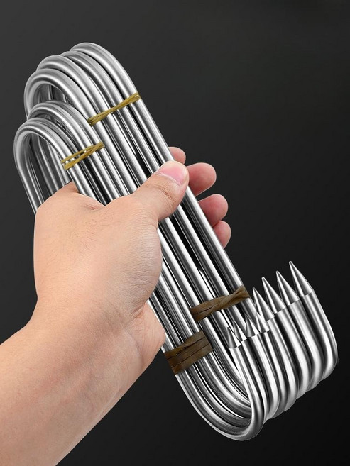 스텐 정육고리 정육점 S자 고기 걸이 돼지 소 정형 스테인레스 대형, 03.중형 3mm~13cm (20개입), 20개