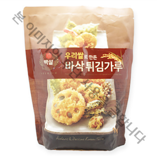 백설 우리쌀 바삭 튀김가루 1Kg, 1개