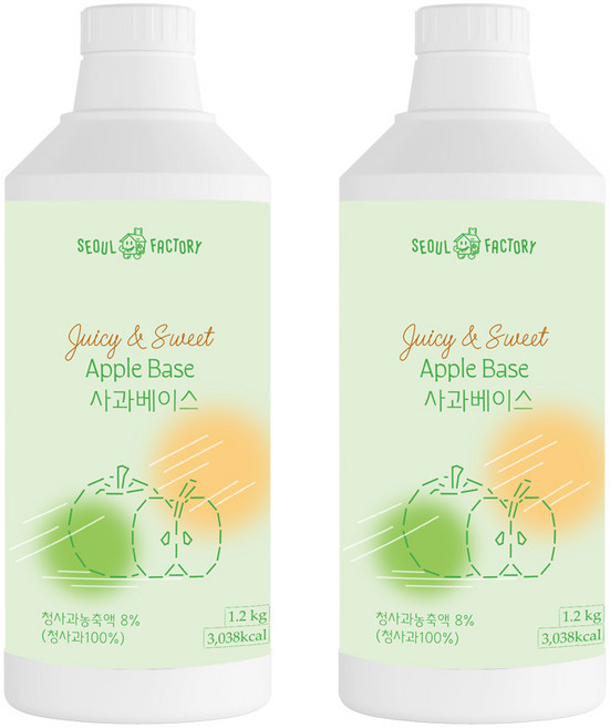 서울팩토리 사과베이스 1.2kg 2개세트
