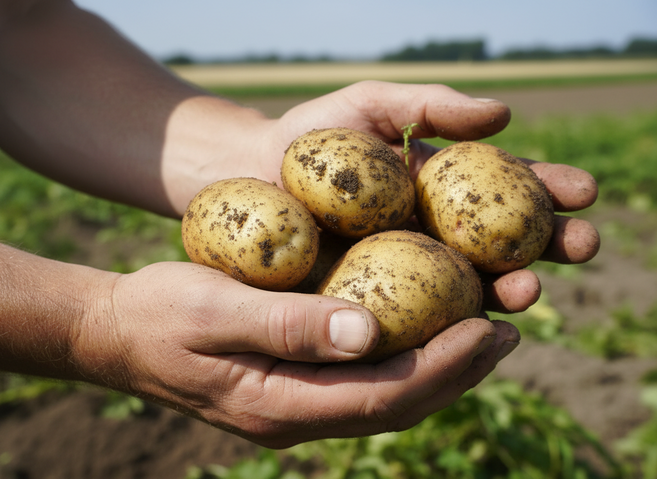 행복농장 지금수확중 국내산 햇감자 다이어트식단, 1개, 5kg 중 (통구이용)