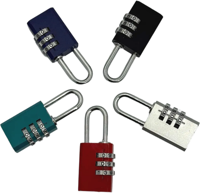 3자리 다이얼 자물쇠 비밀번호 번호 키 방탈출 화장실 잠금 장치 미니 사물함, 1개