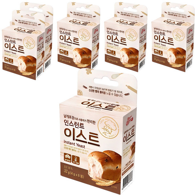 브레드가든 인스턴트 이스트, 32g, 6개