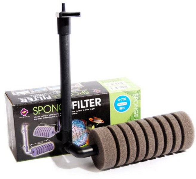UP 스펀지 여과기 단기 D-702 어항 여과 분진제거 구피 새우 청소 수족관, 1개