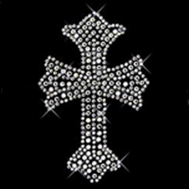 [디피샵] 핫픽스 핫픽스모티브 큐빅 DIY 1100원~, M135(십자가 소 크리스탈), 1개