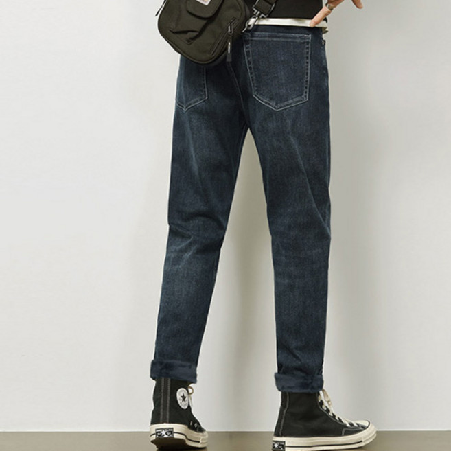 모던에프 테이퍼드 소프트 데님 기모 워싱진 (5126A)