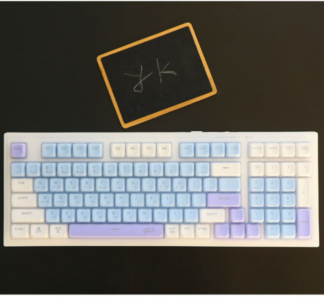 와이케이몰 지클릭커 오피스프로 WMK50 사일런스 M 98키 키스킨 고탄력 고급 TPU 방수 키보드 커버, 1개