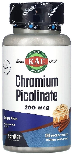 칼 크로뮴 크롬 피콜리네이트 200mcg 120정 피콜린산 Chromium, 1개 - 쿠팡