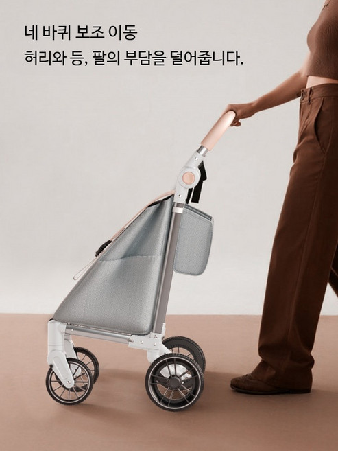 소형 접이식 쇼핑카트 경량 휴대용 트롤리 캠핑 손수레 바퀴 장바구니캐리어 시장 마트 이동, 1개, PRO브레이크탄소강50kg은그레이