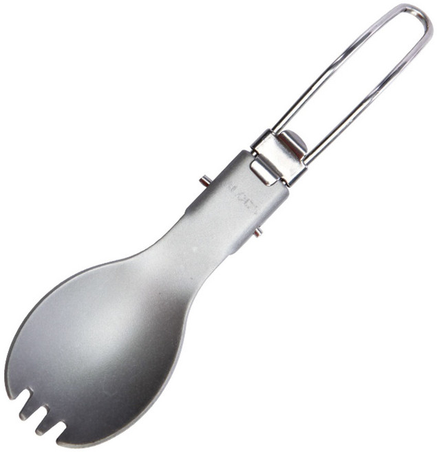 알록스 아웃도어 폴딩 멀티펑셔널 스푼 수저 TW-104, 1개, Gray