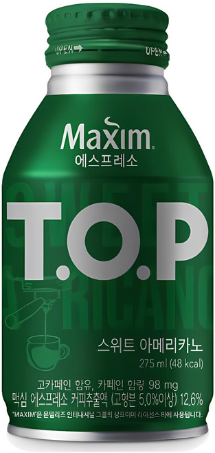 맥심 티오피 스위트 아메리카노, 275ml, 12개