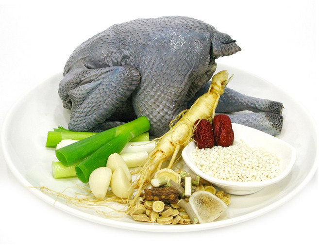 가나안식품 오골계 생닭 삼계탕 백숙 몸보신 한방약재, 1개, 700g