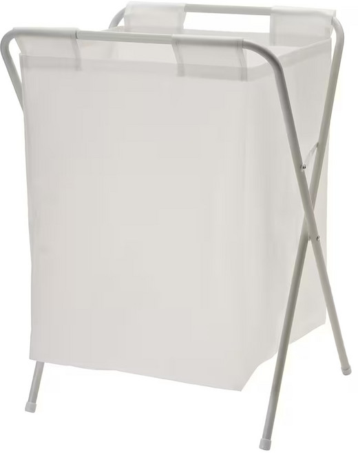 이케아 JALL 빨래주머니 + 스탠드 101.718.26, 화이트