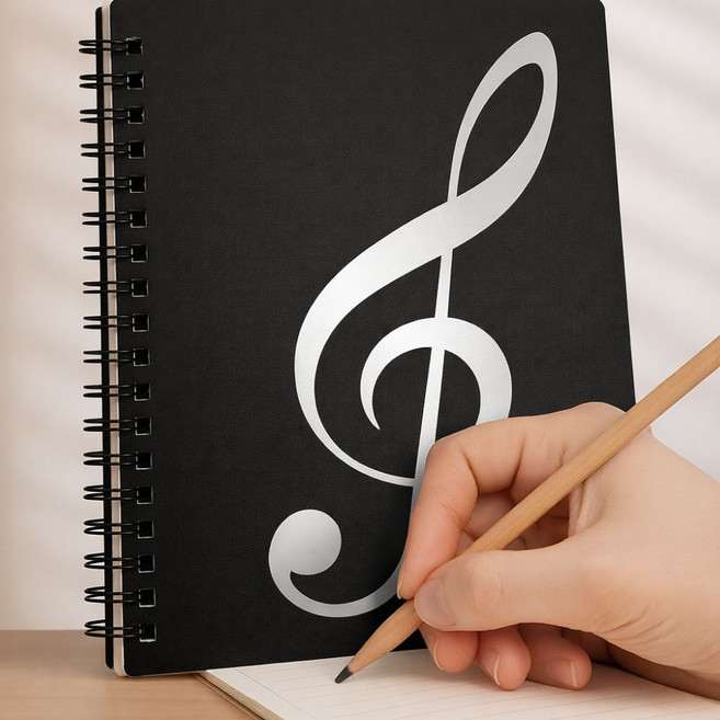 토모픽 필기가능 악보 파일 화일 바인더 60매, 1개, 블랙