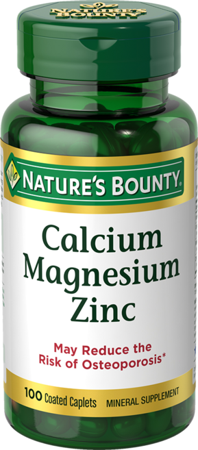 NATURE'S BOUNTY 鈣鎂鋅補充錠, 100顆, 1罐