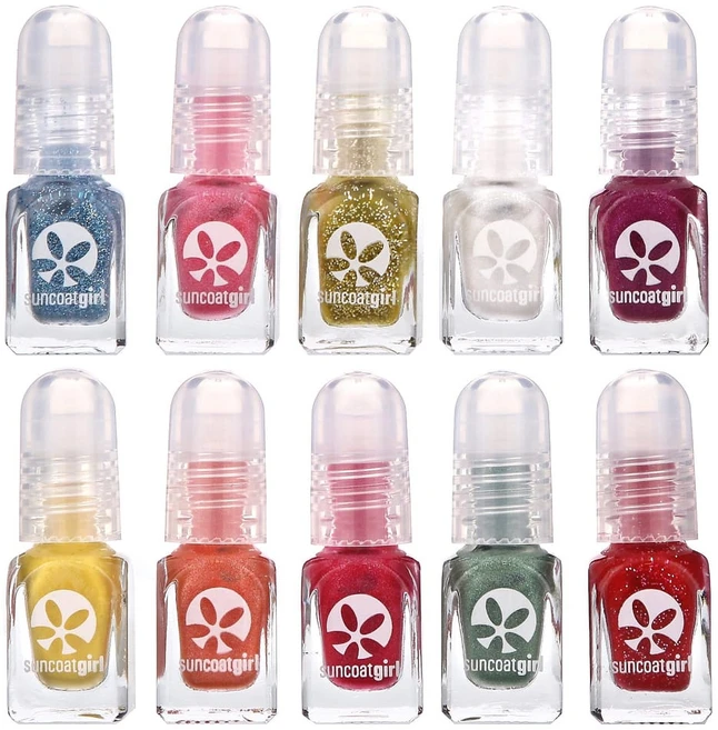 선코트걸 수성 매니큐어 메리 미니 마니 키트 12종 세트, SUG00977 - 쿠팡