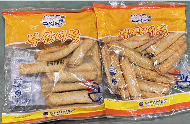 대원어묵/부산오뎅/손봉오뎅/죽봉A/손가락어묵 800g, 2개