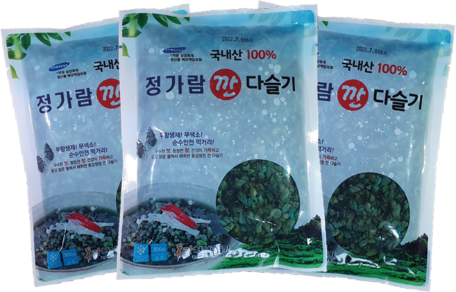 정가람다슬기 동강 청정 국내산 100% 자연산 깐다슬기팩 300g (깐다슬기 다슬기육수), 3개