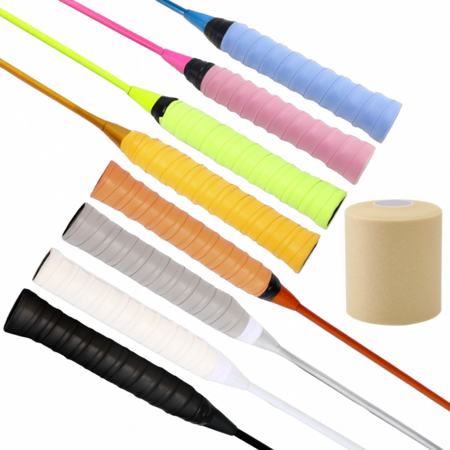 한비몰 논슬립 심쿠션 라켓 그립 테이프 8p, 1세트, 혼합색상