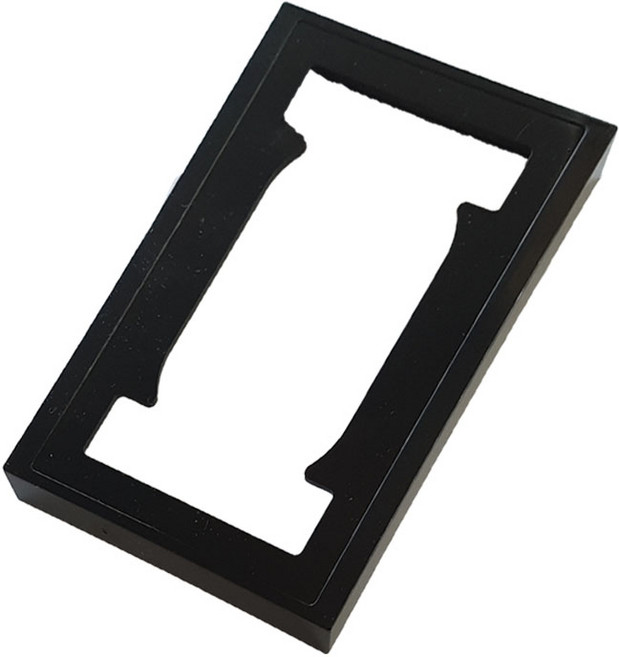 DS 실버 스위치 콘센트 CATV MATV 전화매입 모듈라 보조대 배선기구, 블랙1구2구보조대, 1개