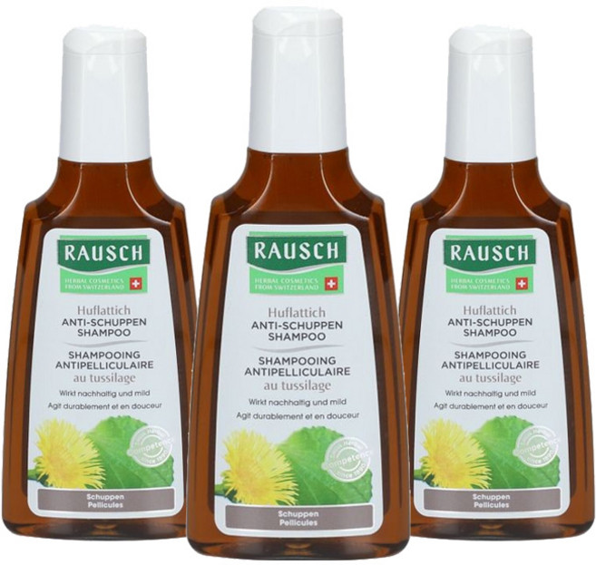 라우쉬 콜츠푸트 안티 댄드러프 샴푸, 200ml, 3개