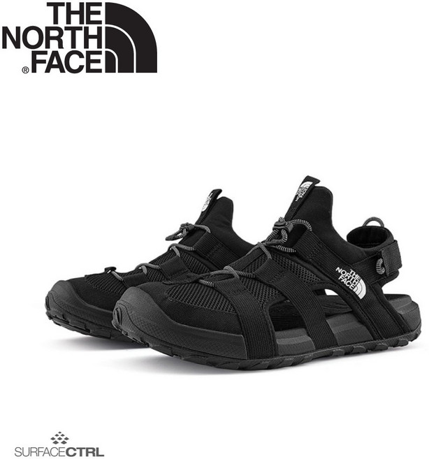 The North Face 男 抓地可調節鞋帶舒適涼鞋 黑色 運動涼鞋/越野涼鞋/戶外涼鞋/輕便涼鞋