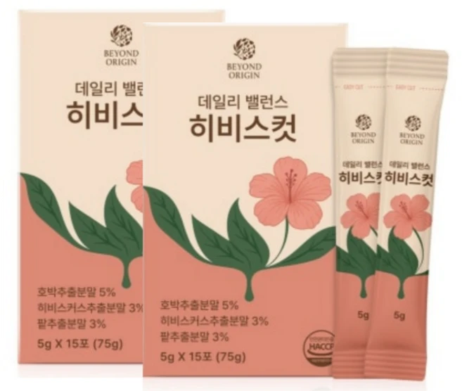 데일리 밸런스 히비스컷 붓기 완화 다이어트 티 이너뷰티 체지방 컷 식후 관리 데일리 허브차 건강 보조제, 2박스, 15회분 - 쿠팡