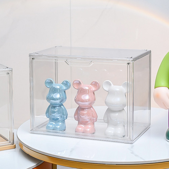 투명 피규어 보관함 장난감 인형 굿즈 쇼케이스 수납장 다용도 진열대 컬렉션 장식 수집, 1개