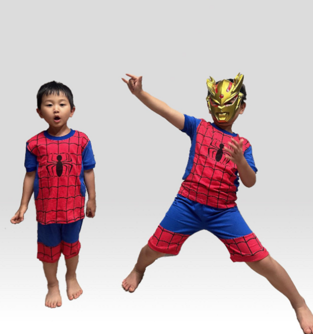 우주나라 남아 반팔반바지 실내복 세트 홈웨어