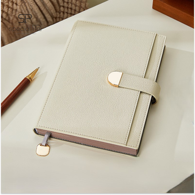 스페셜라이프 업무용 다이어리 가죽 심플 A5, 화이트