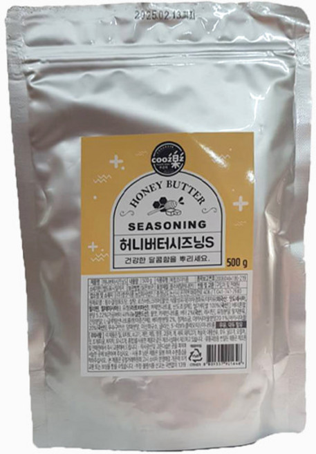 쿠즈락 허니버터시즈닝S 달콤한치즈맛 양념감자 가루 분말, 500g, 1개