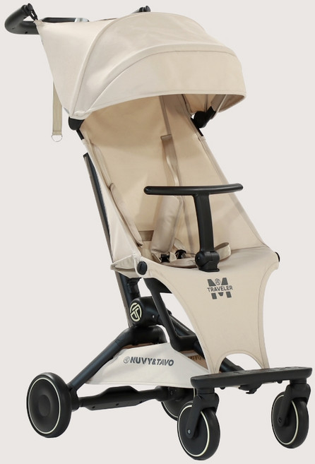 NUVY 트래블러M 여행용 트라이크 초경량 기내반입형 폴딩 휴대용 유모차, 트래블러M 베이지, 트래블러M 베이지