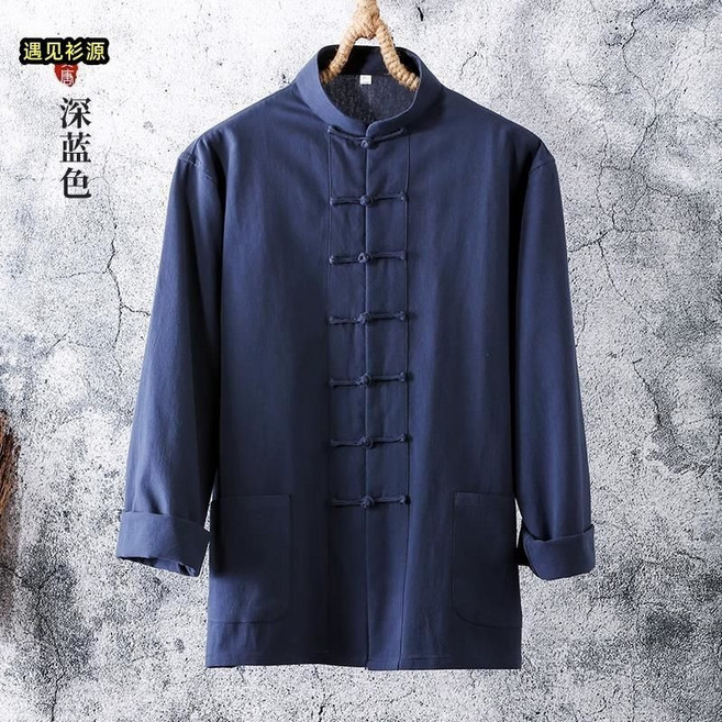 中國風男裝唐裝漢服道袍 馬褂中式上衣 復古有型